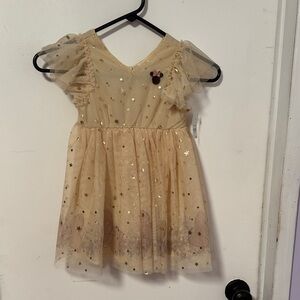 Disney Gold Starry Kids Dress